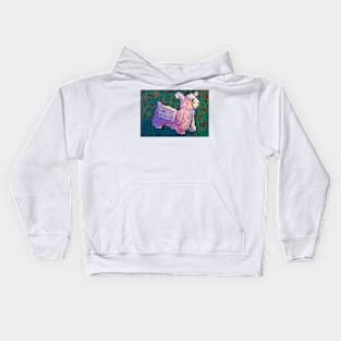 What if Vincent painted a lama Kids Hoodie